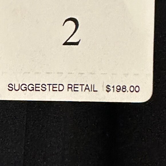 Black Silk Maxi Lined Skirt High Front Slit Skirt Women's Size 2P NWT - Picture 8 of 11